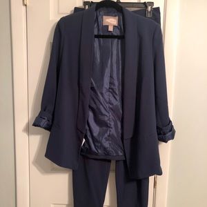 Navy Blue Blazer with Matching Pants